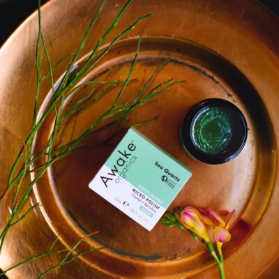 Awake Organics exfoliační mycí balzám Mořský krystal quartz